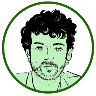 portrait au trait de Zéphir