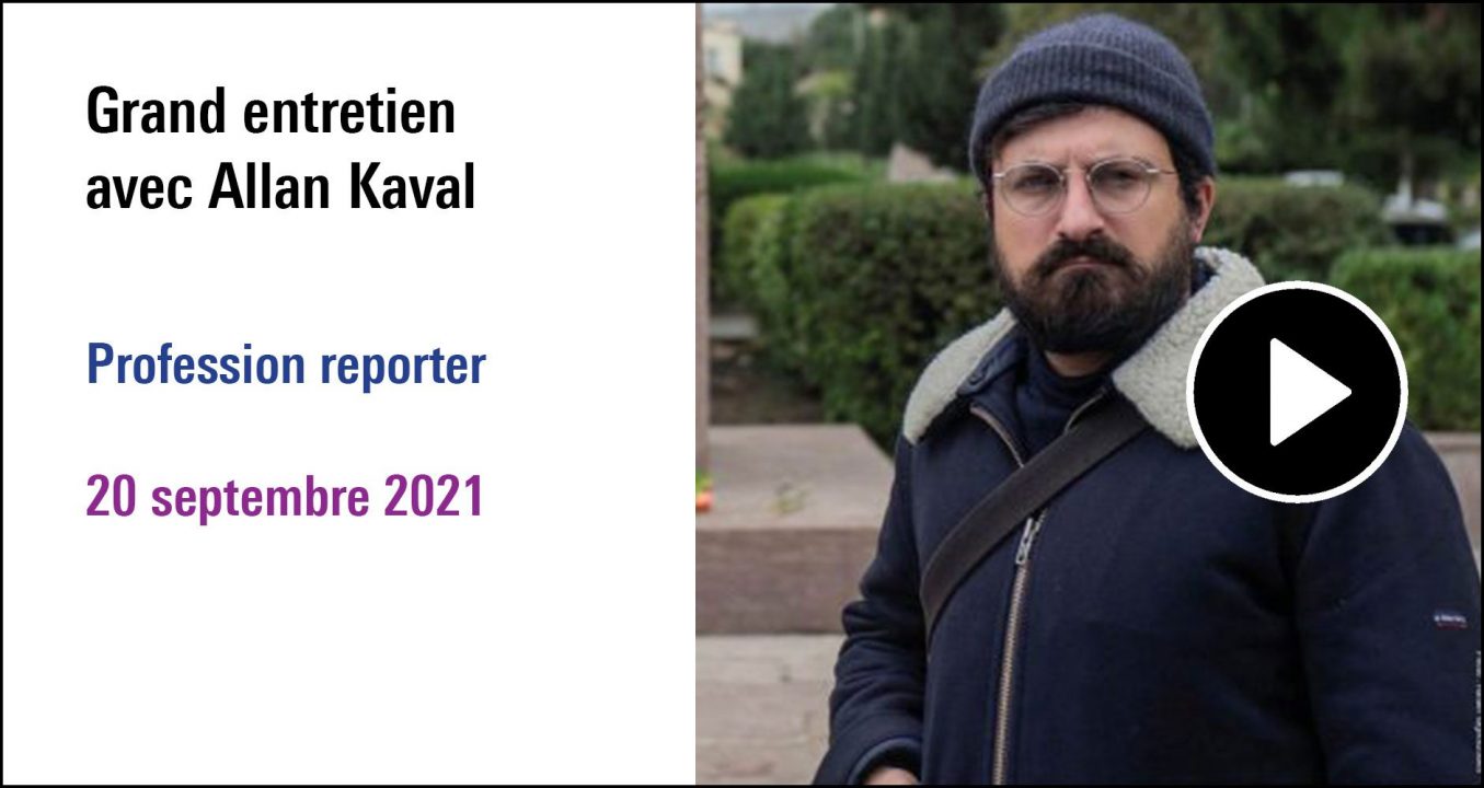 Visuel du Grand entretien avec Allan Kaval , cycle Profession reporter (20 septembre 2021)