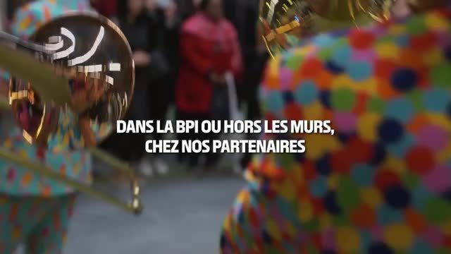 Visuel de la programmation hors les murs 2025 de la Bpi